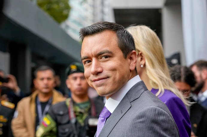 Daniel Noboa mantiene un sólido 55,6% de aprobación presidencial, según encuesta Captura de pantalla del sitio web sufragio.com.mx