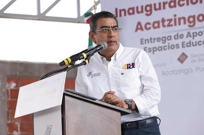 Sergio Salomón destaca compromiso de Puebla con la visión de AMLO: Inauguraciones y apoyos destacan jornada en Acatzingo Captura de pantalla del sitio web sufragio.com.mx