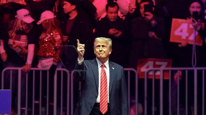 Donald Trump promete un ‘nuevo día de fuerza’ en multitudinario mitin antes de su investidura Captura de pantalla del 19 de enero de 2025.