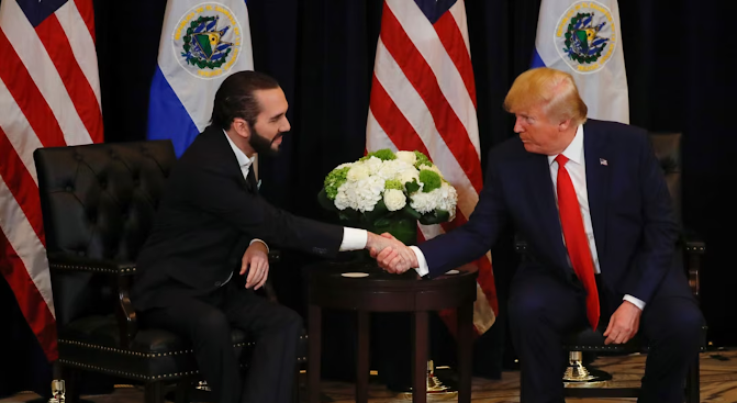 Bukele y Trump refuerzan alianza contra la migración ilegal y pandillas transnacionales Captura de pantalla del sitio web sufagio.com.mx