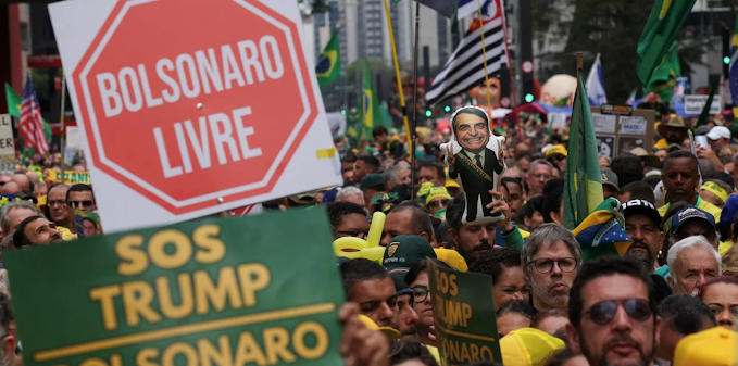 Simpatizantes y opositores de Bolsonaro dividen las calles de Brasil Captura de pantalla del 8 de septiembre de 2025.