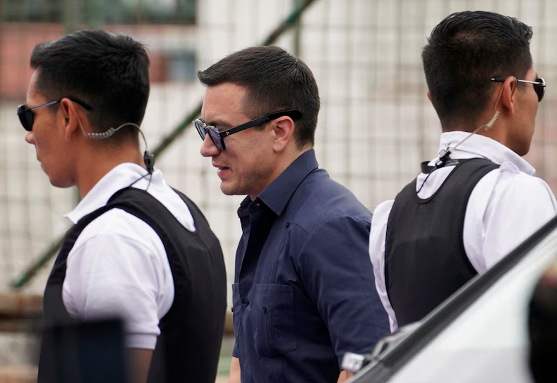 Daniel Noboa refuerza la represión con 5.000 militares adicionales en pleno paro nacional Interfaz de sitio web en captura de pantalla.